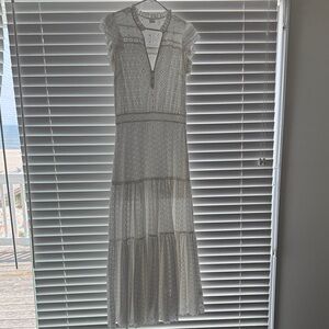 Veronica Beard Elegant White Lace Dress sz  2